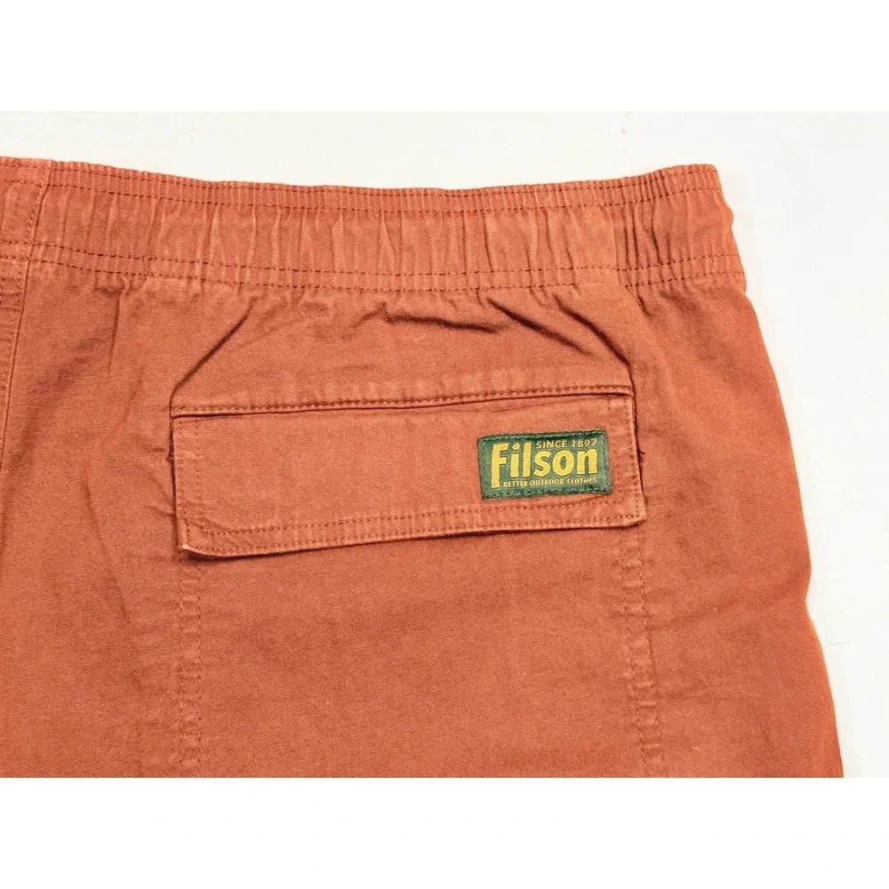 Filson Dry Falls Shorts Men's Large Sequoia Cotton Stretch NWT